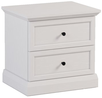 meble LUCCA SN nakastlik stolik szafka nocna do sypialni biały opal