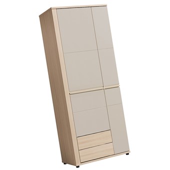meble SOLO 01 szafa do przedpokoju salonu z półkami riva cashmere kaszmir