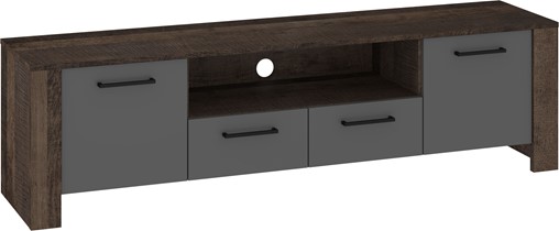 meble DELIS 11 komoda stolik szafka RTV 175 dąb grange grafit