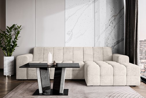 DO2 ława nowoczesny stolik kawowy 100x60 do salonu czarny połysk beton