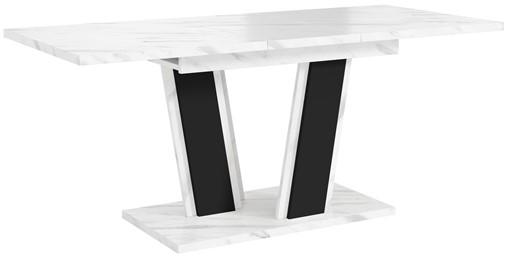 MU1 nowoczesny stół rozkładany do salonu kuchni jadalni 120/160x80 b. ma.cz