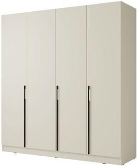 DEN1-20 duża szafa czterodrzwiowa do sypialni przedpokoju cashmere kaszmir