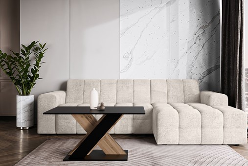 TX1 ława nowoczesny stolik kawowy 110x60 do salonu czarny dąb wotan