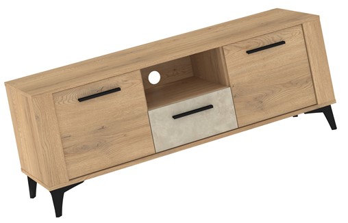 meble MIGES 10 komoda stolik szafka RTV na nóżkach dąb cremona granada migd