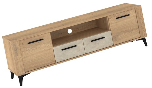 meble MIGES 11 komoda stolik szafka RTV z szufladami dąb cremona granada mi