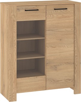 meble DELIS 14 niska witryna do salonu dąb cremona