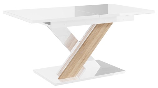 BRONX nowoczesny stół rozkładany 140/180x80 do salonu jadalni biały sonoma