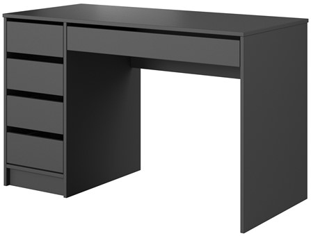 Meble IDA proste minimalistyczne biurko / toaletka z szufladami antracyt