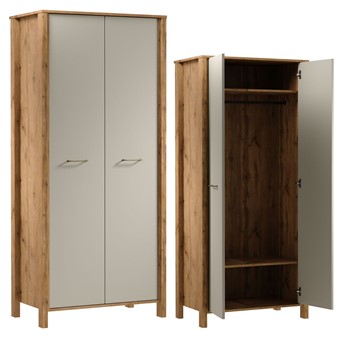 meble INDYGO S2D szafa dwudrzwiowa do przedpokoju salonu sypialni wotan beż