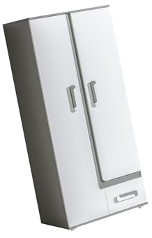 meble APETITO 01 szafa do przedpokoju sypialni młodzieżowa antracyt biała