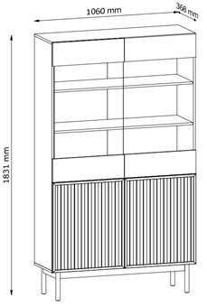 meble SAORI #1 pokojowe witryna komoda szafka RTV stolik kawowy dąb cremona