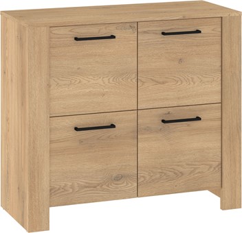 meble DELIS 04 komoda szafka z drzwiami do salonu sypialni dąb cremona