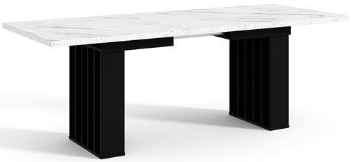 CO1 nowoczesny stół rozkładany do salonu kuchni jadalni 160/240x80 mar/czar