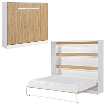 meble PEFE 160 półkotapczan poziomy łóżko chowane składane b. mat artisan b