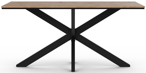 WERO nowoczesny loftowy stół do salonu jadalni 160x90 dąb wotan czarny