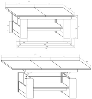 meble EMAX 17 ława R