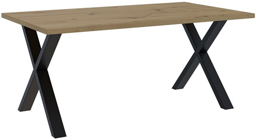 BROOKLYN X biurko / stół industrialny do salonu jadalni 160x90 dąb artisan