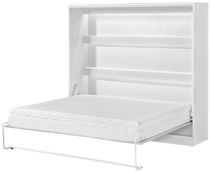 meble PEFE 160 półkotapczan poziomy łóżko chowane składane bez mat biały cz