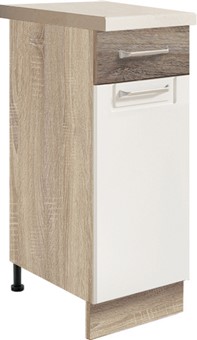 meble kuchenne ECONO szafka stojąca dolna z szufladą i półką 30 [1D] biała