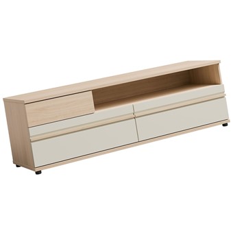 meble SOLO 04 komoda szafka RTV 160 z szufladami dąb riva cashmere kaszmir