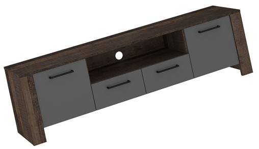 meble DELIS 11 komoda stolik szafka RTV 175 dąb grange grafit