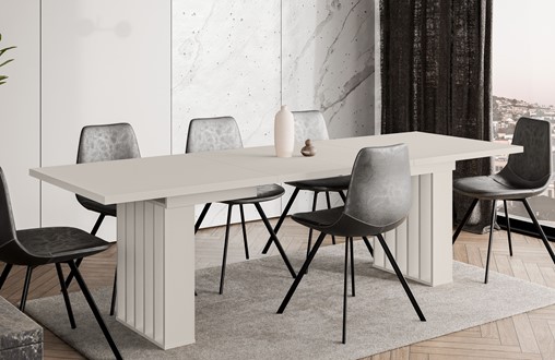 CO1 nowoczesny stół rozkładany do salonu kuchni jadalni 160/240x80 cashmere