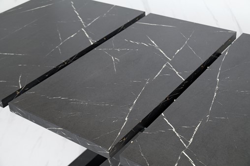 MASIV nowoczesny stół rozkładany do salonu jadalni 120x80 marmur roy czarny