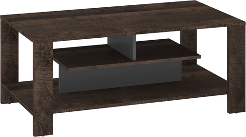 meble DELIS 06 ława stolik kawowy z półką do salonu dąb grange grafit
