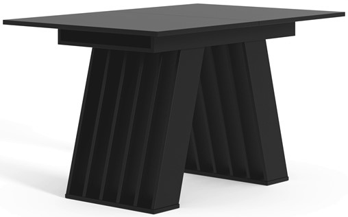 BE1 nowoczesny stół rozkładany do salonu kuchni jadalni 120/160x80 czarny