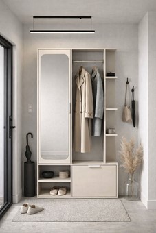 NALA przedpokój garderoba do przedpokoju z lustrem cashmere kaszmir