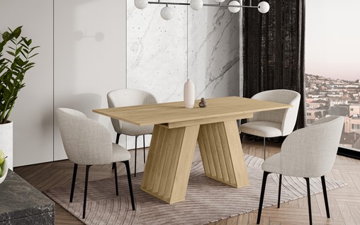 BE1 nowoczesny stół rozkładany do salonu kuchni jadalni 120/160x80 cremona
