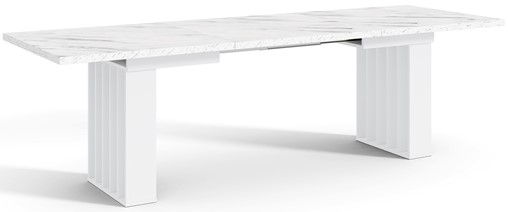 CO1 nowoczesny stół rozkładany do salonu kuchni jadalni 160/240x80 mar/biał