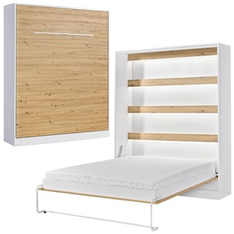 meble PEFE 160 półkotapczan pionowy łóżko chowane w szafie b. mat artisan b