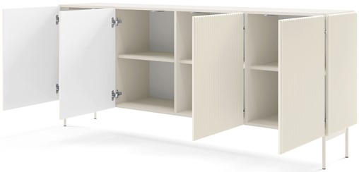 meble MUPPI B duża komoda z drzwiami na nóżkach ryfle kaszmir cashmere