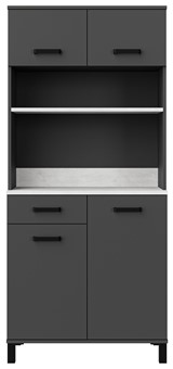 meble kuchenne LINDA bufet 80 szafka kawiarka kredens antracyt beton smart