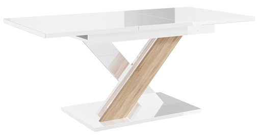 BRONX nowoczesny stół rozkładany 140/180x80 do salonu jadalni biały sonoma
