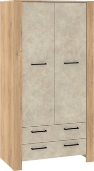 meble DELIS 12 szafa z szufladami do przedpokoju salonu dąb cremona gr migd