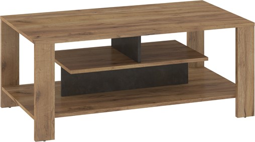 meble DELIS 06 ława stolik kawowy z półką do salonu craft złoty granada brą