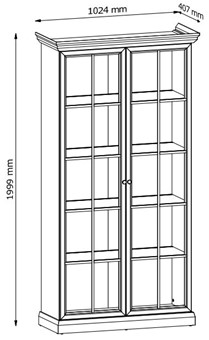 meble LUCCA #2 pokojowe witryna szafka RTV komoda czarny grafit dąb craft