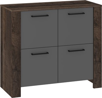 meble DELIS 04 komoda szafka z drzwiami do salonu sypialni dąb grange grafi