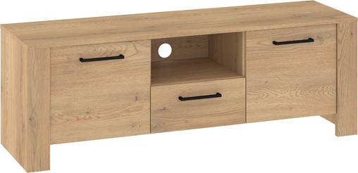 meble DELIS 10 komoda stolik szafka RTV 140 dąb cremona