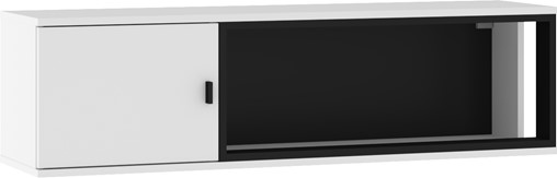 meble GAVES 15 szafka półka wisząca ścienna loft biały czarny