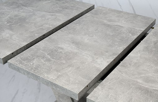 DUBAI nowoczesny stół rozkładany do salonu jadalni 120x80 beton biały