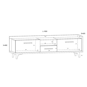 meble BOX _09 szafka RTV 2d1s