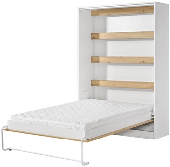 meble PEFE 140 półkotapczan pionowy łóżko chowane w szafie b. mat artisan c