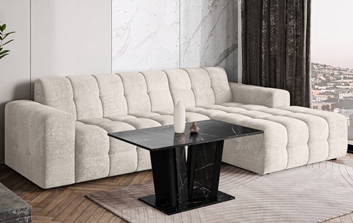 DO2 ława nowoczesny stolik kawowy 100x60 do salonu marmur royal czarny