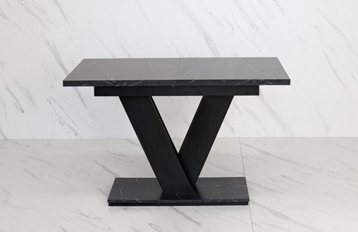MASIV nowoczesny stół rozkładany do salonu jadalni 120x80 marmur roy czarny