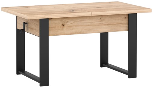 HUGO ławostół ława rozkładana podnoszona stolik kawowy dąb artisan czarny