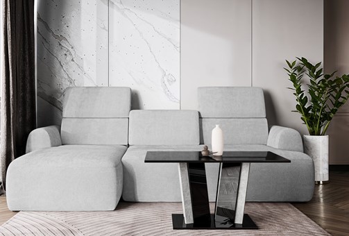 DO2 ława nowoczesny stolik kawowy 100x60 do salonu czarny połysk beton