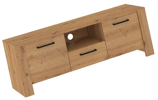 meble DELIS 10 komoda stolik szafka RTV 140 dąb artisan